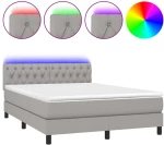 ΚΡΕΒΑΤΙ BOXSPRING ΜΕ ΣΤΡΩΜΑ & LED ΑΝ.ΓΚΡΙ 140X200 ΕΚ ΥΦΑΣΜΑΤΙΝΟ 3133397