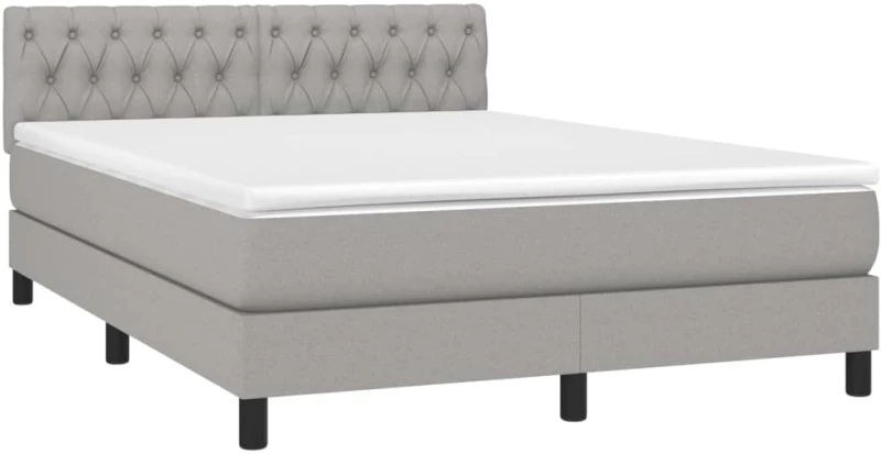 ΚΡΕΒΑΤΙ BOXSPRING ΜΕ ΣΤΡΩΜΑ & LED ΑΝ.ΓΚΡΙ 140X200 ΕΚ ΥΦΑΣΜΑΤΙΝΟ 3133397