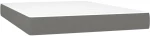 ΚΡΕΒΑΤΙ BOXSPRING ΜΕ ΣΤΡΩΜΑ ΣΚΟΥΡΟ ΓΚΡΙ 140X190 ΕΚ. ΥΦΑΣΜΑΤΙΝΟ 3140850