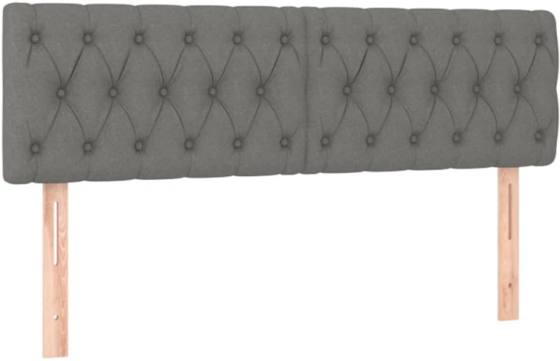 ΚΡΕΒΑΤΙ BOXSPRING ΜΕ ΣΤΡΩΜΑ ΣΚΟΥΡΟ ΓΚΡΙ 140X190 ΕΚ. ΥΦΑΣΜΑΤΙΝΟ 3140850
