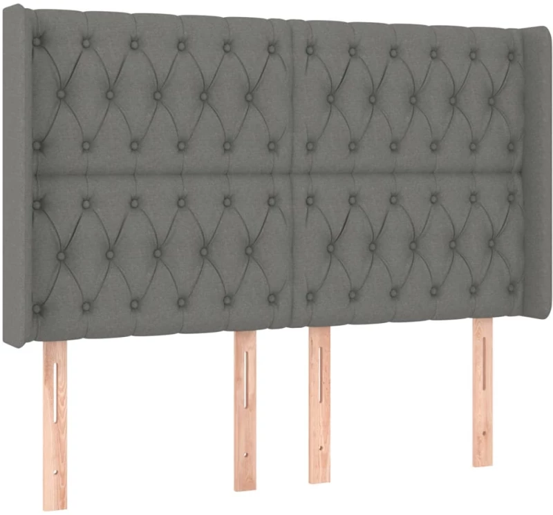 ΚΡΕΒΑΤΙ BOXSPRING ΜΕ ΣΤΡΩΜΑ & LED ΣΚ.ΓΚΡΙ 140X190ΕΚ. ΥΦΑΣΜΑΤΙΝΟ 3138550