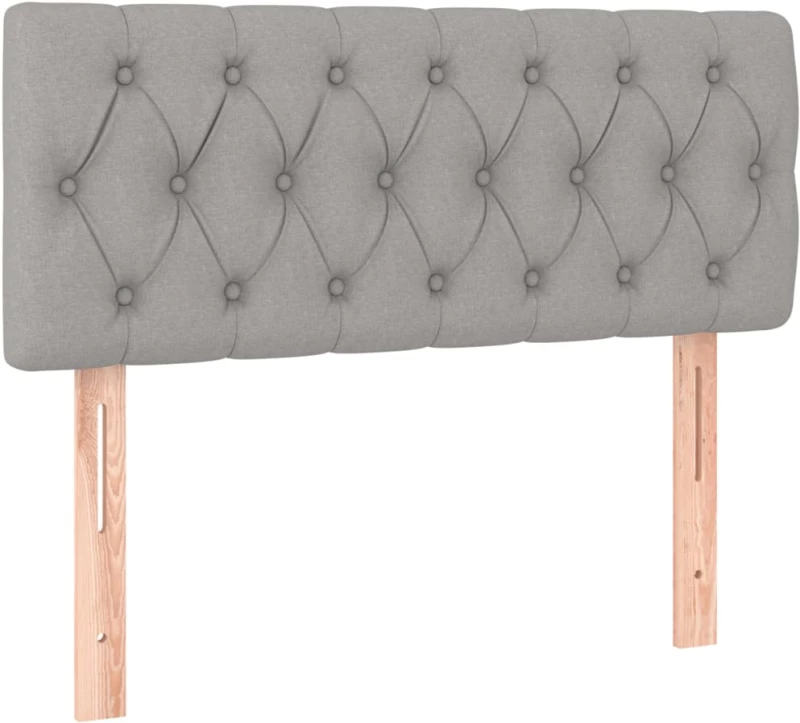 ΚΡΕΒΑΤΙ BOXSPRING ΜΕ ΣΤΡΩΜΑ ΑΝΟΙΧΤΟ ΓΚΡΙ 90X190 ΕΚ. ΥΦΑΣΜΑΤΙΝΟ 3126445