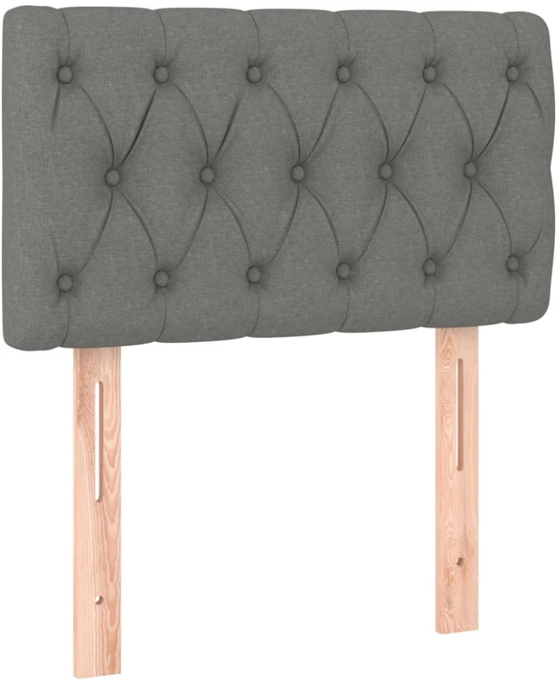ΚΡΕΒΑΤΙ BOXSPRING ΜΕ ΣΤΡΩΜΑ ΣΚΟΥΡΟ ΓΚΡΙ 80X200 ΕΚ. ΥΦΑΣΜΑΤΙΝΟ 3126438