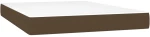 ΚΡΕΒΑΤΙ BOXSPRING ΜΕ ΣΤΡΩΜΑ ΣΚΟΥΡΟ ΚΑΦΕ 140X190 ΕΚ. ΥΦΑΣΜΑΤΙΝΟ 3140132