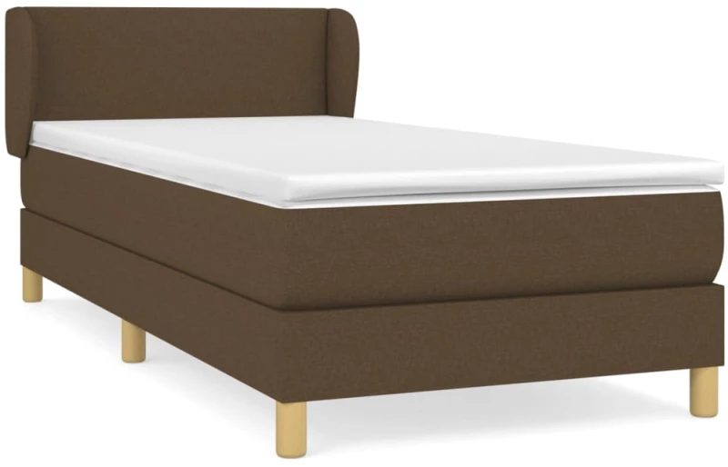 ΚΡΕΒΑΤΙ BOXSPRING ΜΕ ΣΤΡΩΜΑ ΣΚΟΥΡΟ ΚΑΦΕ 90X200 ΕΚ. ΥΦΑΣΜΑΤΙΝΟ 3126616
