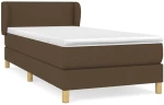 ΚΡΕΒΑΤΙ BOXSPRING ΜΕ ΣΤΡΩΜΑ ΣΚΟΥΡΟ ΚΑΦΕ 90X200 ΕΚ. ΥΦΑΣΜΑΤΙΝΟ 3126616