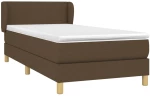 ΚΡΕΒΑΤΙ BOXSPRING ΜΕ ΣΤΡΩΜΑ ΣΚΟΥΡΟ ΚΑΦΕ 90X200 ΕΚ. ΥΦΑΣΜΑΤΙΝΟ 3126616