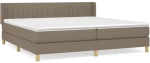 ΚΡΕΒΑΤΙ BOXSPRING ΜΕ ΣΤΡΩΜΑ TAUPE 200X200 ΕΚ. ΥΦΑΣΜΑΤΙΝΟ 3130461