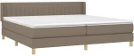 ΚΡΕΒΑΤΙ BOXSPRING ΜΕ ΣΤΡΩΜΑ TAUPE 200X200 ΕΚ. ΥΦΑΣΜΑΤΙΝΟ 3130461