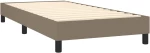 ΚΡΕΒΑΤΙ BOXSPRING ΜΕ ΣΤΡΩΜΑ TAUPE 100 X 200 ΕΚ. ΥΦΑΣΜΑΤΙΝΟ 3140117