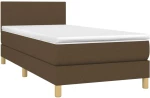 ΚΡΕΒΑΤΙ BOXSPRING ΜΕ ΣΤΡΩΜΑ ΣΚΟΥΡΟ ΚΑΦΕ 90X200 ΕΚ. ΥΦΑΣΜΑΤΙΝΟ 3140428