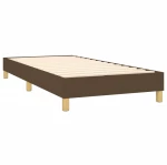 ΚΡΕΒΑΤΙ BOXSPRING ΜΕ ΣΤΡΩΜΑ ΣΚΟΥΡΟ ΚΑΦΕ 90X200 ΕΚ. ΥΦΑΣΜΑΤΙΝΟ 3140428