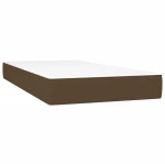 ΚΡΕΒΑΤΙ BOXSPRING ΜΕ ΣΤΡΩΜΑ ΣΚΟΥΡΟ ΚΑΦΕ 90X200 ΕΚ. ΥΦΑΣΜΑΤΙΝΟ 3140428