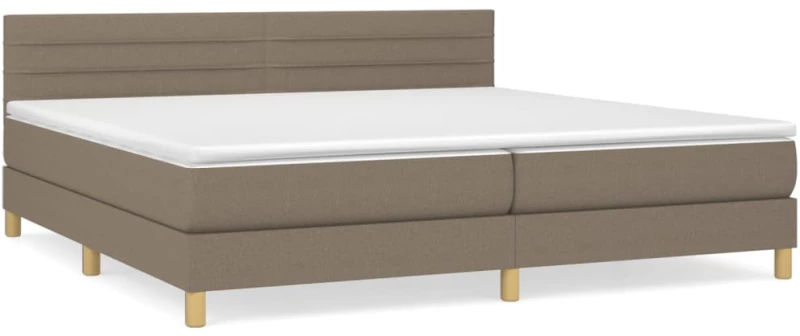 ΚΡΕΒΑΤΙ BOXSPRING ΜΕ ΣΤΡΩΜΑ TAUPE 200X200 ΕΚ. ΥΦΑΣΜΑΤΙΝΟ 3140725