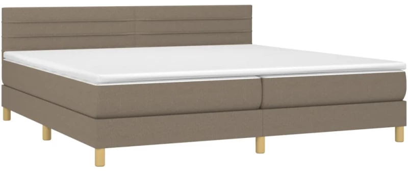 ΚΡΕΒΑΤΙ BOXSPRING ΜΕ ΣΤΡΩΜΑ TAUPE 200X200 ΕΚ. ΥΦΑΣΜΑΤΙΝΟ 3140725