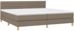 ΚΡΕΒΑΤΙ BOXSPRING ΜΕ ΣΤΡΩΜΑ TAUPE 200X200 ΕΚ. ΥΦΑΣΜΑΤΙΝΟ 3140725
