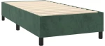 ΚΡΕΒΑΤΙ BOXSPRING ΜΕ ΣΤΡΩΜΑ ΣΚΟΥΡΟ ΠΡΑΣΙΝΟ 100X200ΕΚ. ΒΕΛΟΥΔΙΝΟ 3142890