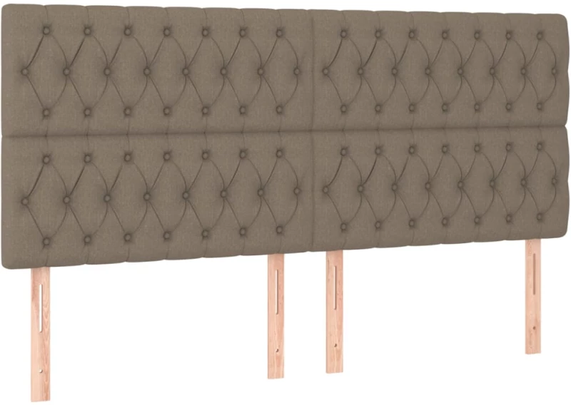 ΚΡΕΒΑΤΙ BOXSPRING ΜΕ ΣΤΡΩΜΑ & LED TAUPE 200X200 ΕΚ. ΥΦΑΣΜΑΤΙΝΟ 3135705