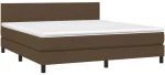ΚΡΕΒΑΤΙ BOXSPRING ΜΕ ΣΤΡΩΜΑ & LED ΣΚ.ΚΑΦΕ 160X200 ΕΚ ΥΦΑΣΜΑΤΙΝΟ 3133008