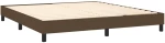 ΚΡΕΒΑΤΙ BOXSPRING ΜΕ ΣΤΡΩΜΑ & LED ΣΚ.ΚΑΦΕ 160X200 ΕΚ ΥΦΑΣΜΑΤΙΝΟ 3133008