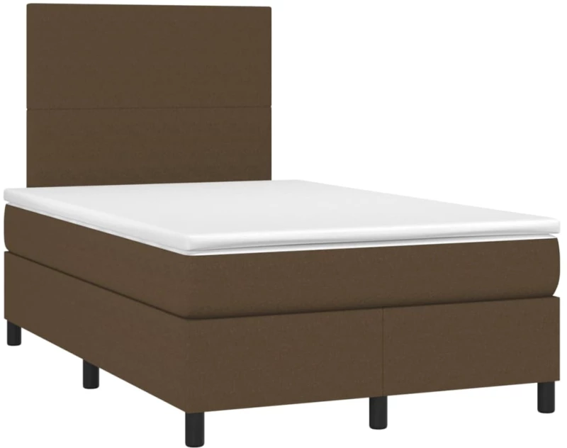 ΚΡΕΒΑΤΙ BOXSPRING ΜΕ ΣΤΡΩΜΑ ΣΚΟΥΡΟ ΚΑΦΕ 120X200 ΕΚ. ΥΦΑΣΜΑΤΙΝΟ 3141604