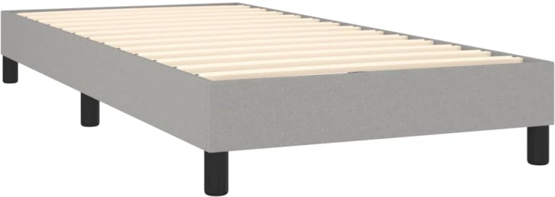 ΚΡΕΒΑΤΙ BOXSPRING ΜΕ ΣΤΡΩΜΑ ΑΝΟΙΧΤΟ ΓΚΡΙ 100X200 ΕΚ. ΥΦΑΣΜΑΤΙΝΟ 3140193