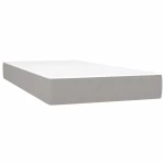 ΚΡΕΒΑΤΙ BOXSPRING ΜΕ ΣΤΡΩΜΑ ΑΝΟΙΧΤΟ ΓΚΡΙ 100X200 ΕΚ. ΥΦΑΣΜΑΤΙΝΟ 3140193