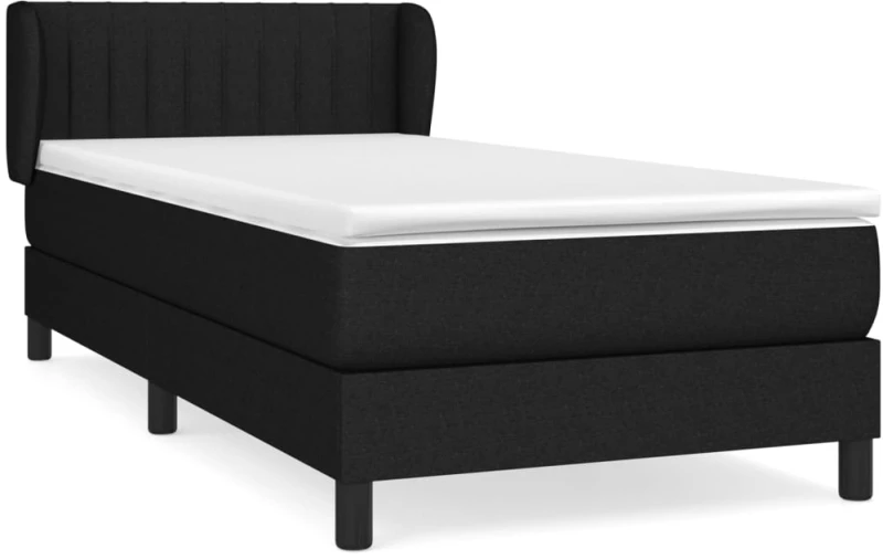ΚΡΕΒΑΤΙ BOXSPRING ΜΕ ΣΤΡΩΜΑ ΜΑΥΡΟ 80 X 200 ΕΚ. ΥΦΑΣΜΑΤΙΝΟ 3126359