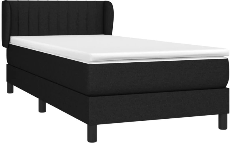 ΚΡΕΒΑΤΙ BOXSPRING ΜΕ ΣΤΡΩΜΑ ΜΑΥΡΟ 80 X 200 ΕΚ. ΥΦΑΣΜΑΤΙΝΟ 3126359