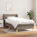 ΚΡΕΒΑΤΙ BOXSPRING ΜΕ ΣΤΡΩΜΑ TAUPE 90X200 ΕΚ. ΥΦΑΣΜΑΤΙΝΟ 3126937