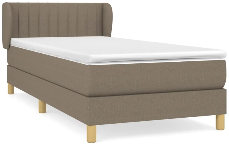 ΚΡΕΒΑΤΙ BOXSPRING ΜΕ ΣΤΡΩΜΑ TAUPE 90X200 ΕΚ. ΥΦΑΣΜΑΤΙΝΟ 3126937