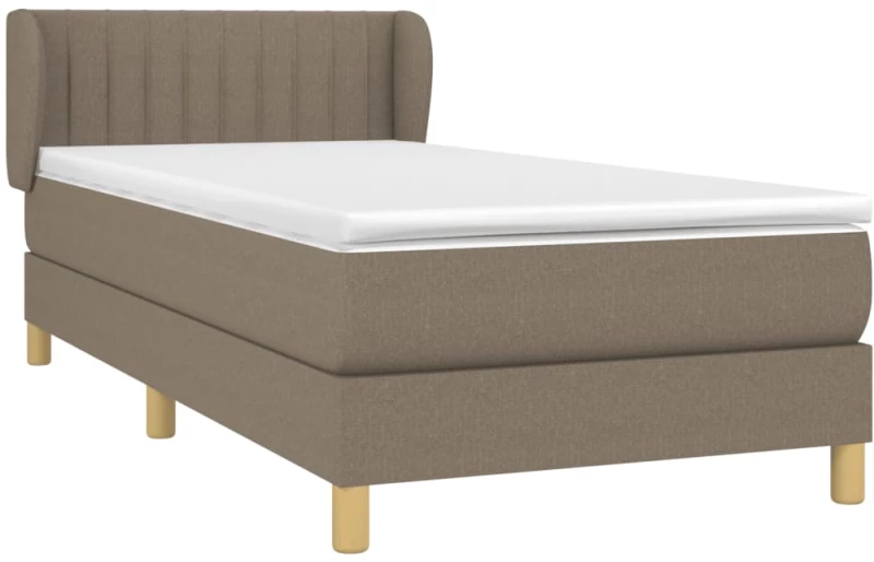 ΚΡΕΒΑΤΙ BOXSPRING ΜΕ ΣΤΡΩΜΑ TAUPE 90X200 ΕΚ. ΥΦΑΣΜΑΤΙΝΟ 3126937