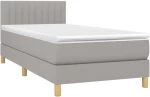 ΚΡΕΒΑΤΙ BOXSPRING ΜΕ ΣΤΡΩΜΑ & LED ΑΝ.ΓΚΡΙ 90X200 ΕΚ. ΥΦΑΣΜΑΤΙΝΟ 3133845