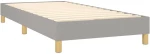 ΚΡΕΒΑΤΙ BOXSPRING ΜΕ ΣΤΡΩΜΑ & LED ΑΝ.ΓΚΡΙ 90X200 ΕΚ. ΥΦΑΣΜΑΤΙΝΟ 3133845