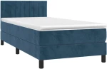 ΚΡΕΒΑΤΙ BOXSPRING ΜΕ ΣΤΡΩΜΑ & LED ΣΚ. ΜΠΛΕ 90X200 ΕΚ. ΒΕΛΟΥΔΙΝΟ 3134505