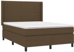 ΚΡΕΒΑΤΙ BOXSPRING ΜΕ ΣΤΡΩΜΑ & LED ΣΚ.ΚΑΦΕ 140X190ΕΚ. ΥΦΑΣΜΑΤΙΝΟ 3138472