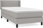 ΚΡΕΒΑΤΙ BOXSPRING ΜΕ ΣΤΡΩΜΑ ΑΝΟΙΧΤΟ ΓΚΡΙ 80X200 ΕΚ. ΥΦΑΣΜΑΤΙΝΟ 3129825