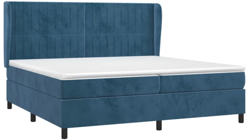 ΚΡΕΒΑΤΙ BOXSPRING ΜΕ ΣΤΡΩΜΑ ΣΚΟΥΡΟ ΜΠΛΕ 200X200 ΕΚ. ΒΕΛΟΥΔΙΝΟ 3129355