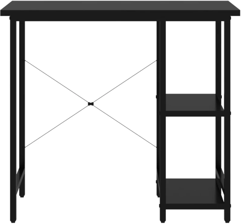 ΓΡΑΦΕΙΟ ΥΠΟΛΟΓΙΣΤΗ ΜΑΥΡΟ 80 X 40 X 72 ΕΚ. ΑΠΟ MDF ΚΑΙ ΜΕΤΑΛΛΟ 20554