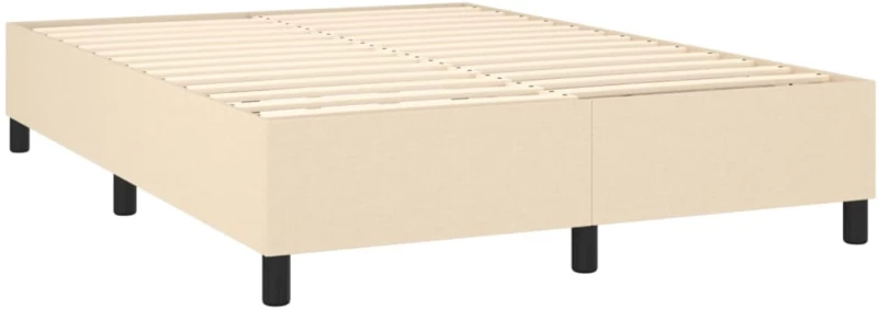ΚΡΕΒΑΤΙ BOXSPRING ΜΕ ΣΤΡΩΜΑ & LED ΚΡΕΜ 140X190 ΕΚ. ΥΦΑΣΜΑΤΙΝΟ 3134794