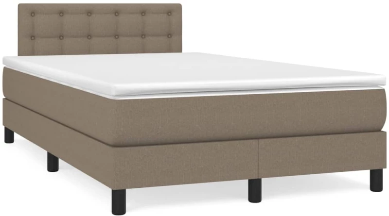 ΚΡΕΒΑΤΙ BOXSPRING ΜΕ ΣΤΡΩΜΑ TAUPE 120X200 ΕΚ. ΥΦΑΣΜΑΤΙΝΟ 3140365