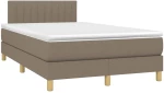 ΚΡΕΒΑΤΙ BOXSPRING ΜΕ ΣΤΡΩΜΑ TAUPE 120X200 ΕΚ. ΥΦΑΣΜΑΤΙΝΟ 3140765