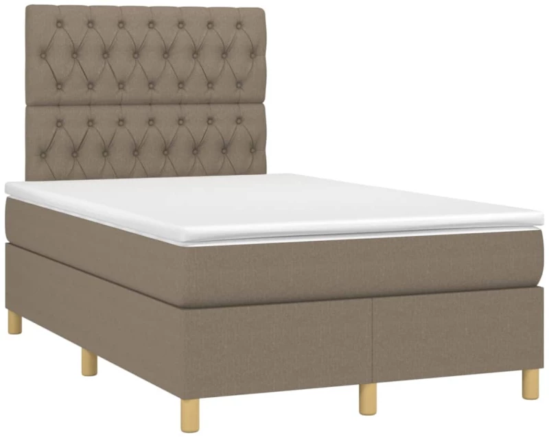 ΚΡΕΒΑΤΙ BOXSPRING ΜΕ ΣΤΡΩΜΑ TAUPE 120X200 ΕΚ. ΥΦΑΣΜΑΤΙΝΟ 3142565