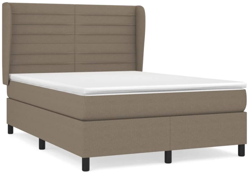 ΚΡΕΒΑΤΙ BOXSPRING ΜΕ ΣΤΡΩΜΑ TAUPE 140X190 ΕΚ. ΥΦΑΣΜΑΤΙΝΟ 3128041