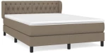 ΚΡΕΒΑΤΙ BOXSPRING ΜΕ ΣΤΡΩΜΑ TAUPE 140X190 ΕΚ. ΥΦΑΣΜΑΤΙΝΟ 3126481