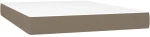 ΚΡΕΒΑΤΙ BOXSPRING ΜΕ ΣΤΡΩΜΑ TAUPE 140X190 ΕΚ. ΥΦΑΣΜΑΤΙΝΟ 3126481