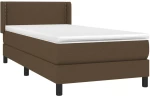 ΚΡΕΒΑΤΙ BOXSPRING ΜΕ ΣΤΡΩΜΑ ΣΚΟΥΡΟ ΚΑΦΕ 100X200 ΕΚ. ΥΦΑΣΜΑΤΙΝΟ 3129612