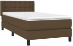 ΚΡΕΒΑΤΙ BOXSPRING ΜΕ ΣΤΡΩΜΑ ΣΚΟΥΡΟ ΚΑΦΕ 80X200 ΕΚ. ΥΦΑΣΜΑΤΙΝΟ 3129988