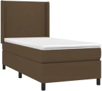 ΚΡΕΒΑΤΙ BOXSPRING ΜΕ ΣΤΡΩΜΑ ΣΚΟΥΡΟ ΚΑΦΕ 80X200 ΕΚ. ΥΦΑΣΜΑΤΙΝΟ 3131228