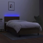 ΚΡΕΒΑΤΙ BOXSPRING ΜΕ ΣΤΡΩΜΑ & LED ΣΚ.ΚΑΦΕ 100X200 ΕΚ ΥΦΑΣΜΑΤΙΝΟ 3133296